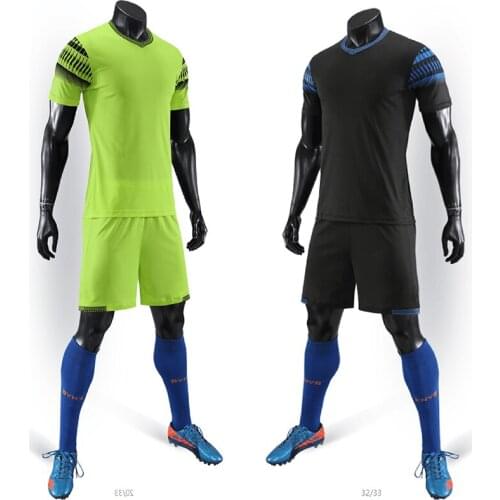 Narweiya Soccer jerseys men sport running cycling football adults kits soccer green black uniforms suits Training kits 2020 2021