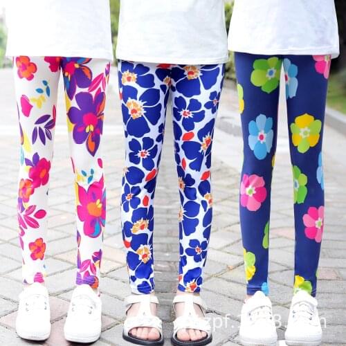 New product childrens pants girls' leggings spring and summer thin childrens milk silk leggings childrens pants
