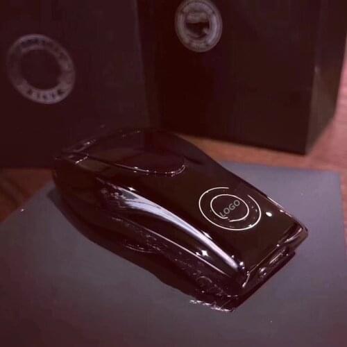 For Mercedes-Benz rechargeable lighter double arc windproof induction lighter 4S shop high-end touch car key lighter gift