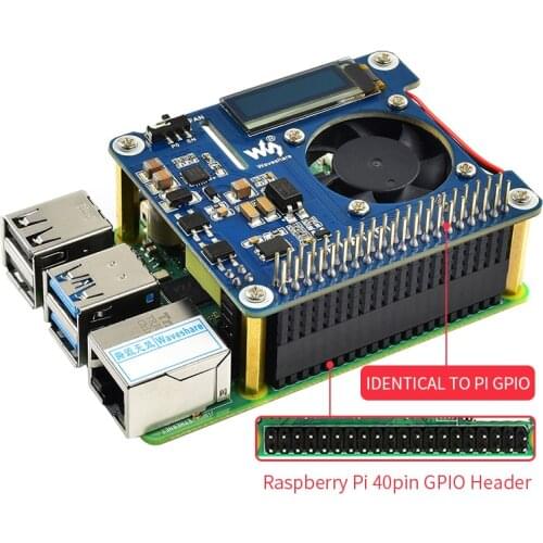 Power Over Ethernet PoE Module Cooling Fan Cooler Board Breakout Shield HAT Kit for RPI Raspberry Pi 3 Model B+ 3B Plus 4 4B