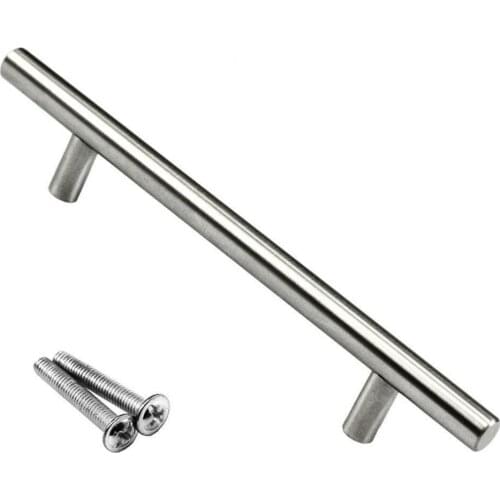 Sturdy Stainless Steel Door Handle With Fixing Screws Durable and not Deformed Sliver Door Pull Door Handle