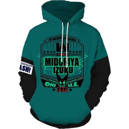 Anime My Hero Academia Jacket Uniform All Might Cosplay Costume Men Boys School Tops Hoodie Sweatshirt Harajuku Clothes