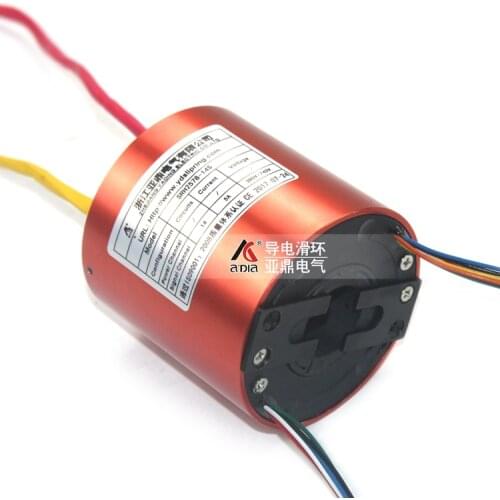 Through hole slip-ring conductive ring fully closed rotary joint collector ring inner diameter 25mm6 circuit 12 circuit collecto