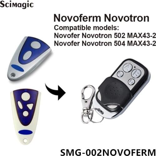 NOVOFERM NOVOTRON 502 MAX43-2, 504 MAX43-4 replacement remote control 433,92mhz Rolling code Remote transmitter