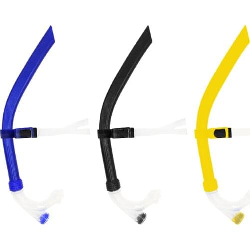 Front Diving Snorkel Adjustable Swimming Breathing Tube Full Dry Underwater Swimming Training Snorkeling Equipment for Adult Kid