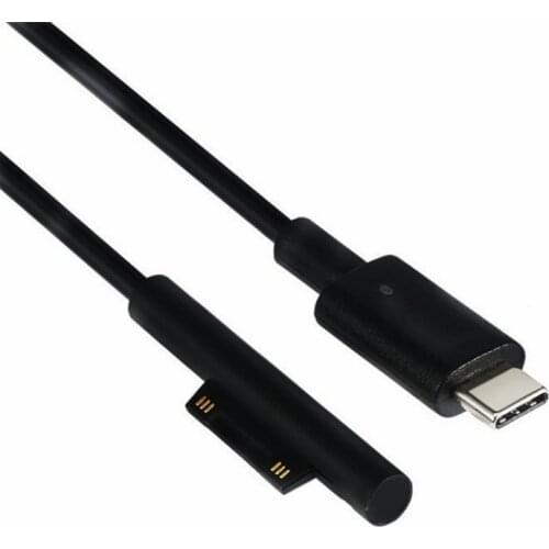 USB Type C Power Supply Charger Adapter Charging Cable Cord for Microsoft Surface Pro 6/5/4/3 Go Book 15V PD Charging