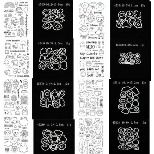 Reunion Christmas Baking Animals Stamp and Dies 2021 Scrapbooking Craft Stencil DIY Album Paper Make Template Model Paper Cards