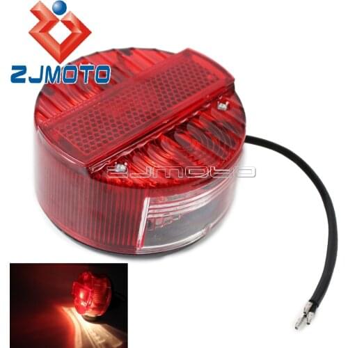Motorcycle Tail Light For Suzuki TS125 TS150 TS250 Simson SR50 S51 MZ ETZ 150 250 251 301 LED Rear Tail Light Red