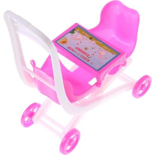 1PCS Baby Stroller Double Pram accessories for Kelly doll play house toy Dolls Accessories 11*15*7cm