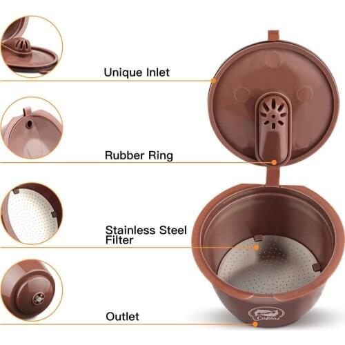 1PC Coffee Machine Reusable Capsule Coffee Cup Filter For Nescafe Refillable Coffee Cup Holder Pod Strainer for Dolce Gusto