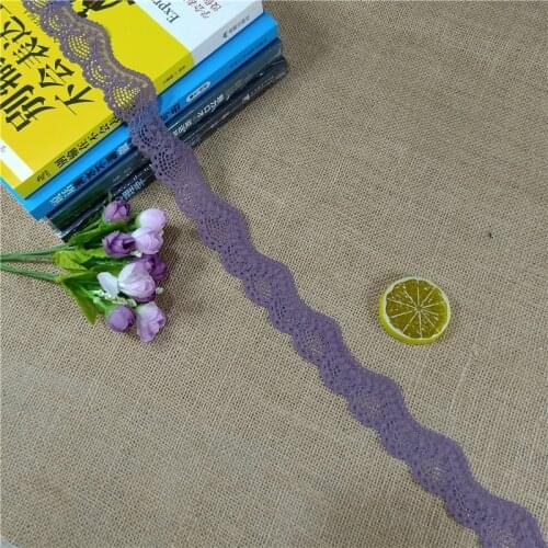 3.5cm S2133-1 Multi-Colored Nylon Spandex Stretch Narrow Lace Trimmings For Wedding Dress Birthday Christmas Party