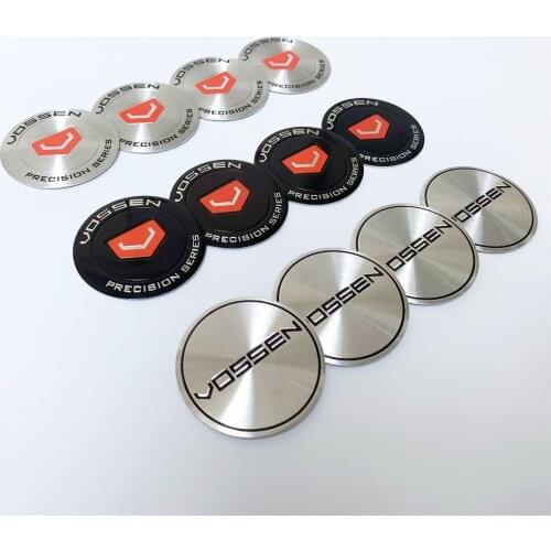 4PCS/Lot 45MM 50MM Car Wheel Center Cap Flat Emblem Sticker For VOSSEN Auto Wheel Center Caps Covers Styling Accessories