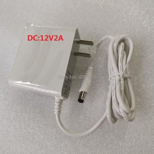 The power adapter DC12V2A is suitable for 110V-240V (50 60hz) universal power solution
