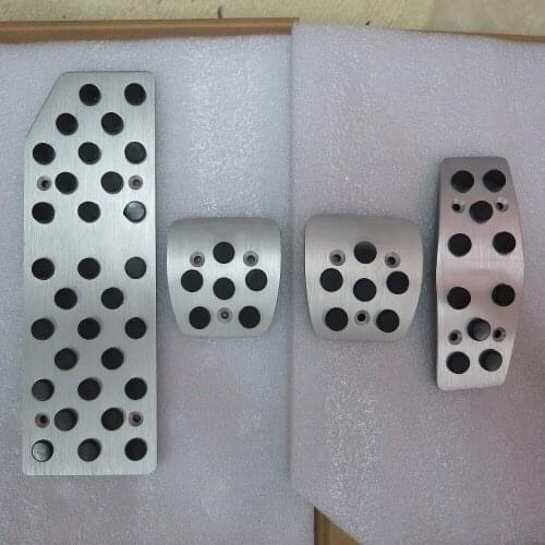 DEE Car Accessory For Chevrolet MALIBU Manual MT Accelerator Brake Clutch Foot Rest Pedal Pad,Chevy Modify Metal Plate Stickers