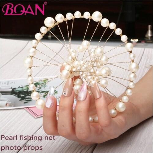 BQAN Pearl Mermaid Shell Dish Nail Art Photo Props Display Decoration Board Tray Jewelry Nail Art Accessories Manicure Tools