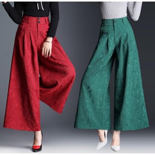 New Fashion plus size womens Wide Leg Pants Women Solid Loose High Waist Pants Feminine Summer Casual Straight Pants Trousers