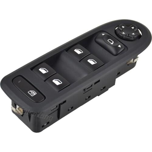 Black Driver Side Electric Power Master Window Switch 96666289ZE-C0 Car Accessories For Peugeot 208 308 408 2009-2013