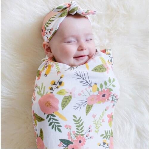 Baby Swaddle With Wrap Headband For Newborn