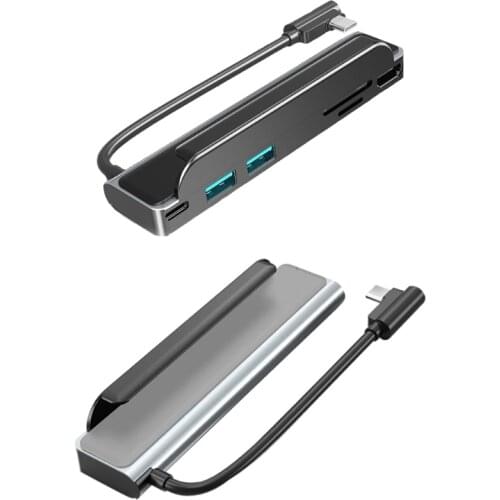 6 In1 USB-C Docking Station For Mobile Phone/Tablet/Laptop/Switch