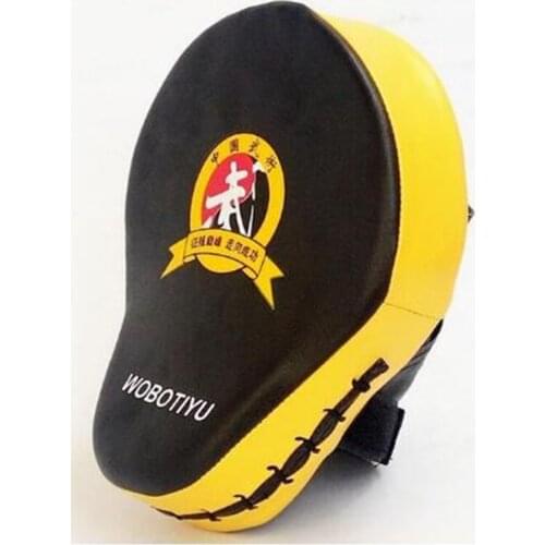 2pcs Quality Hand Target Thick Breath PU-EVMartial Thai Kick Pad Kit Black Karate Training Mitt Pads Sparring Boxing Bags