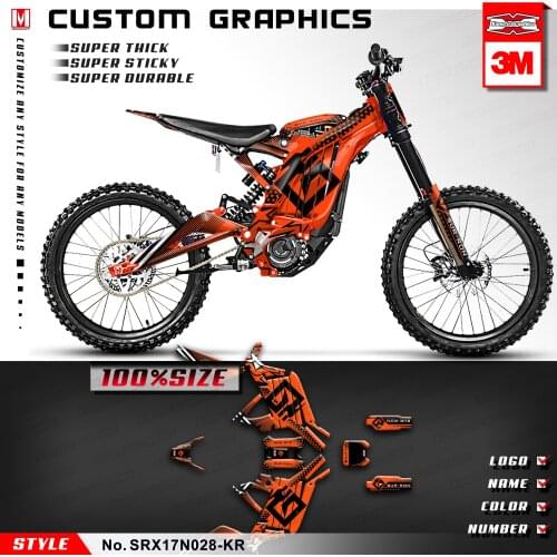 KUNGFU GRAPHICS Custom Stickers Motorcycle Design Vinyl Decals for Sur-Ron Light Bee X Electric Bike