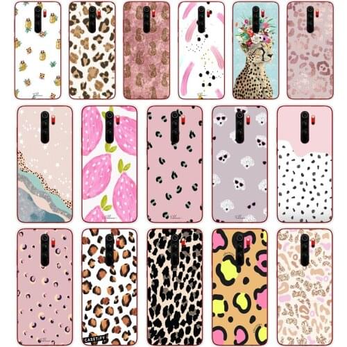 55S Fashion Sexy Leopard Print Panther Soft Silicone Tpu Cover phone Case for xiaomi redmi 7 8 9 8A 9A Note 7 8 9 Pro 8T 9S Case