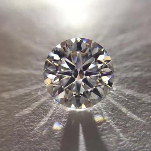 D color 9mm Round Brilliant Cut Loose moissanite VVS1 Grade Ring Jewelry Making Stone earrings material 3ct