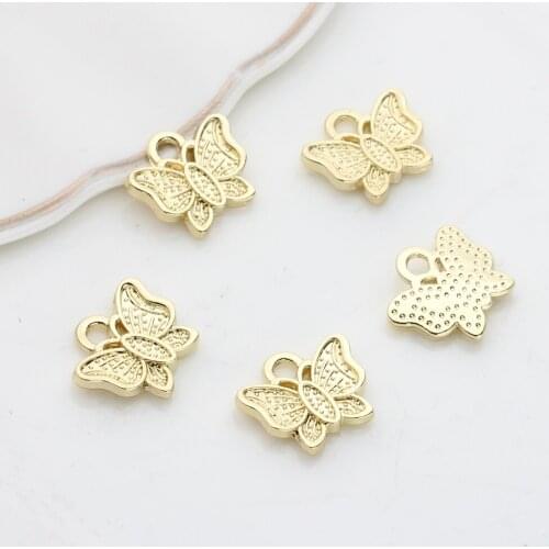 Zinc Alloy Charms Mini Butterfly Charms Pendant 10pcs/lot For DIY Fashion Jewelry Making Finding Accessories