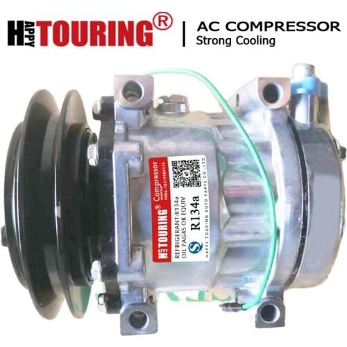 SD7H13 ac compressor for Komatsu Kobelco 423-S62-4330 423S624330 1101367 57360 YX91V00001F1 YX91V00002F2 509-3991 CM104104 24V