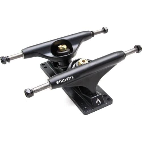 Fiberskate Pro skate truck 5" Hollow Skateboard Truck Longboard Truck SHR95A Bushings 2PCS Matte Black Golden kingpin