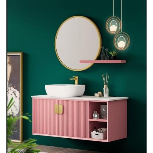 Combination of modern simple wash basin, wash basin, hanging cabinet, toilet washstand