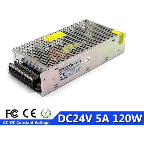 LED Switching power supply DC 24V 5A 120W Driver Transformer 220v 110v AC DC24V Power Source For Led Strips Light CCTV 3D Print