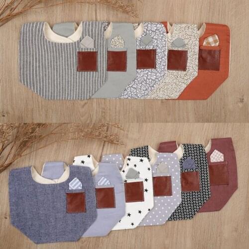 1 Pc Baby Feeding Bibs Cotton Newborn Gentleman Bibs Cute Burp Cloth Infant Saliva Towels Boys Girls Bandana Apron