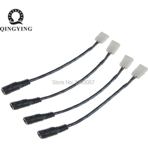 10pcs 10mm 2pin DC Connector 10mm 2p DC Female 5.5mm*2.1mm Free Welding Connector for 5050 5630 5730 LED Strip