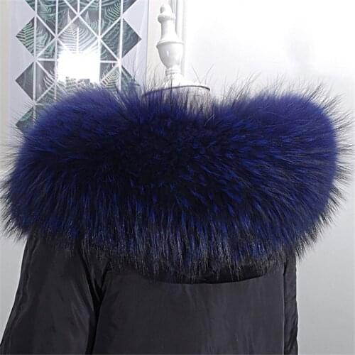 2019 Fashion Raccoon Fur Warm Scarf Winter Ladies Clothes Hat Accessories Fur Warm Fur Collar Shawl A Variety Of Colors