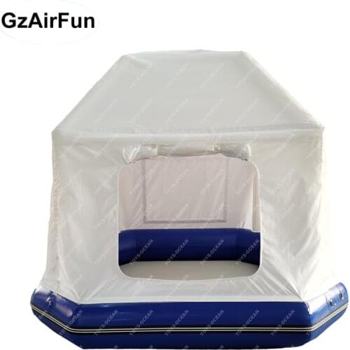 2021 New design inflatable floating camping raft tent fishing shallows tent