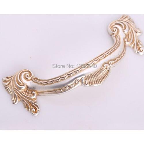 96mm Cabinet Drawer Hanle Euro-Style Dresser Furniture Knobs Cupboard Closet Antique Cabinet Handle Shoesbox Pulls Rongjing