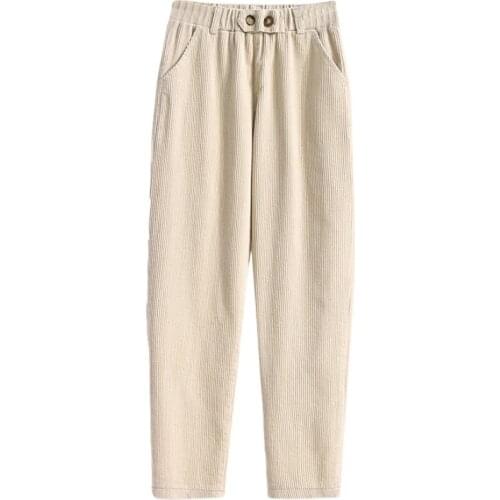 Bencresun Women's Corduroy Trousers