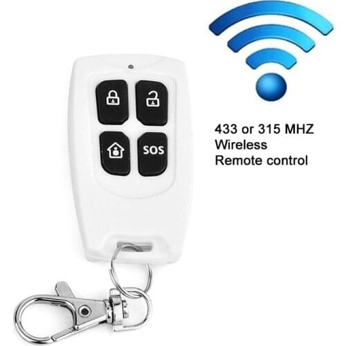 Wireless Security Alarm System Remote Control 433/315MHZ, RF Remote Deployment And Disarming Remote Control