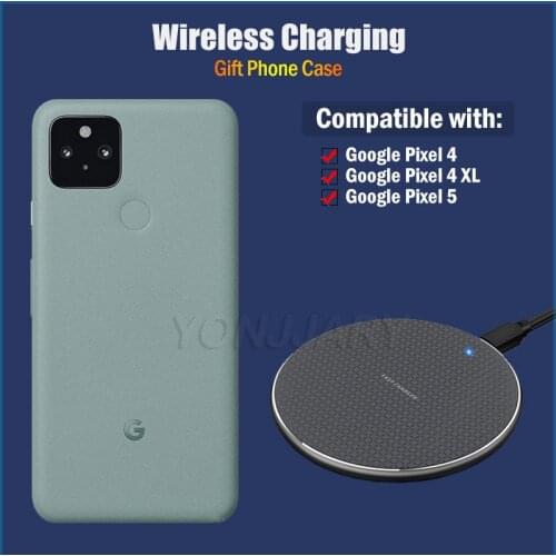 Qi 10W Wireless Charging for Google Pixel 4/4 XL Fast Phone Charger Qi Wireless Charger Gift TPU Case for Pixel 4 4XL