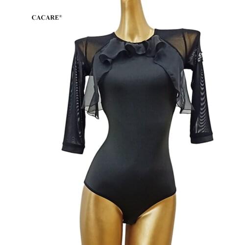 Bodysuit for Ballroom Dance Competition Dresses Waltz Tango Dance Dresses Standard Flamenco Wear Costume D0740 Body