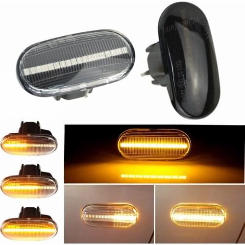 Side Marker Light For Honda Accord Civic CRX Del Sol Fit Integra LED Turn Signal Dynamic Indicator 2005 2009 2010