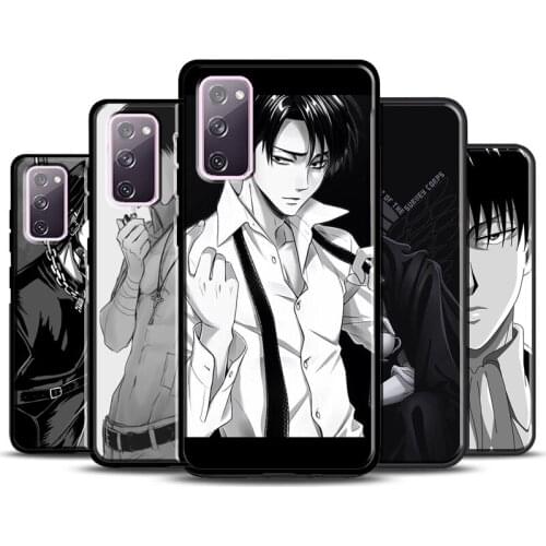 Attack on Titan Levi Ackerman Case For Samsung Galaxy S20 FE S10 S8 S9 Plus S10e Note 10 Plus Note 20 Ultra S21 Cover