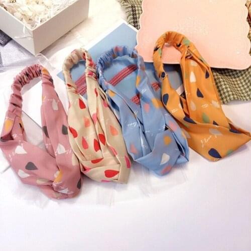 Flower headband elastic hair bands scrunchie pack cute accessories for women opaska do wlosow head soft tiara acessorios cabelo