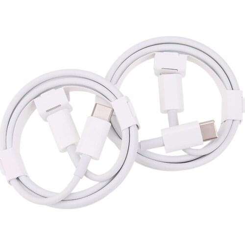 15W USB C Cable for iPhone 11 Pro Max X 7 PD Fast Charge Wire 1M Usb Type-C to USB-C Charging Cord For Samsung S10 Xiaomi 100pcs