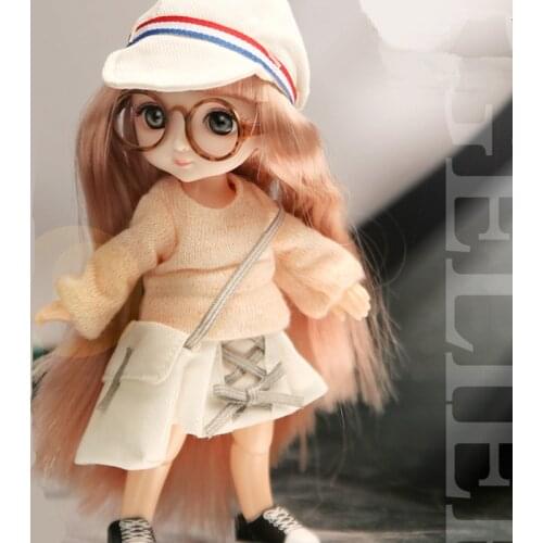 16cm High Quality Dolls Fashion Clothes 13 Movable Jointed Body BJD Doll Girls Dress Dolls Toy for Girl Gifts with Accessories