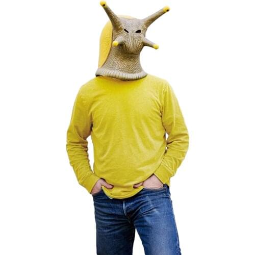 Animal Latex Masks Snail Banana Slug Full Face Mask Adult Halloween Cosplay Props