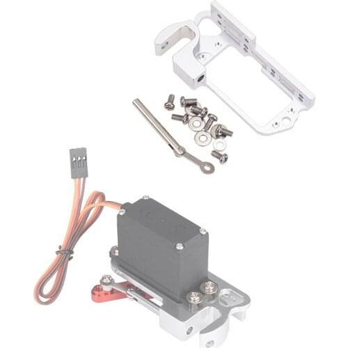 Lightweight Aluminum Throw Device Switch Servo Dispenser Drone Thrower Adapter Air Dropping System for MG995 Servo 25T Servo Arm