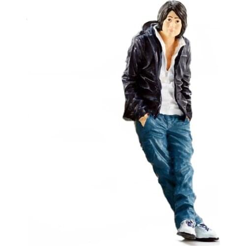 Speed 7 Resin Mini Figure 1/18 Scale Doll Model Toys for Vehicle Scene Accessory Static Collection Car Model Display Show