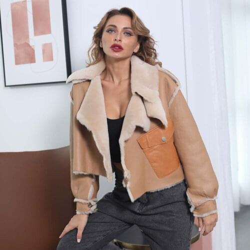 Miss Janefur Women's Leather Bomber Jackets